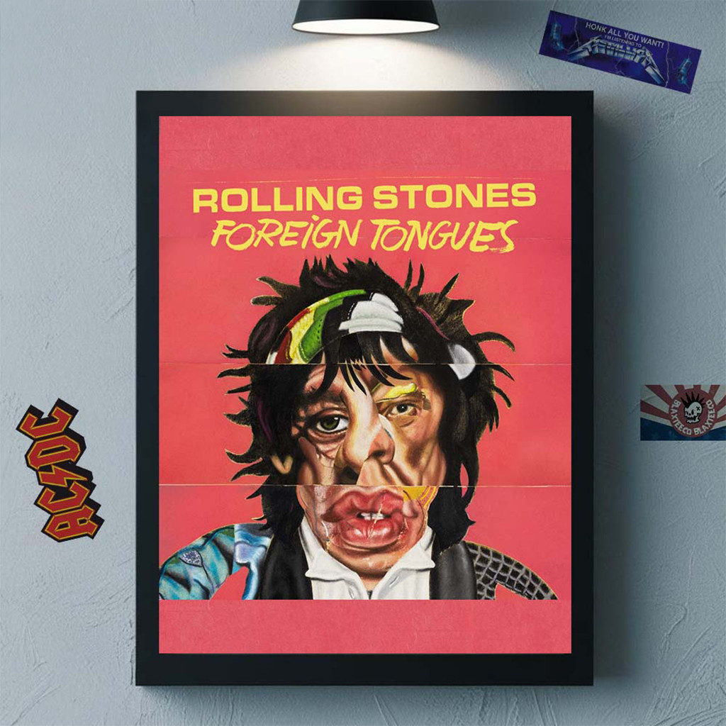 The Rolling Stones Foreign Tongues Album Cover Art Poster The Rolling Stones Merch Decor