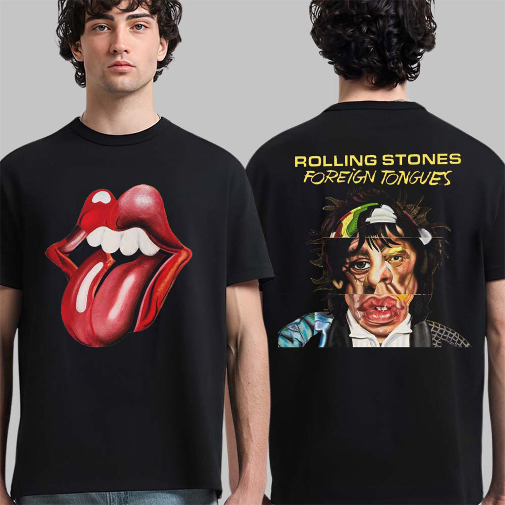 The Rolling Stones Foreign Tongues New Logo And Album Cover Art T-Shirt The Rolling Stones Merch