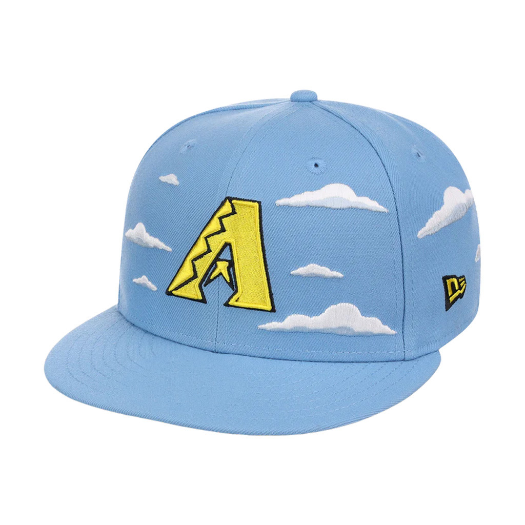 The Simpsons x Merch Arizona Diamondbacks Simpsons Clouds Snapback Hat Embroidered - Image 2