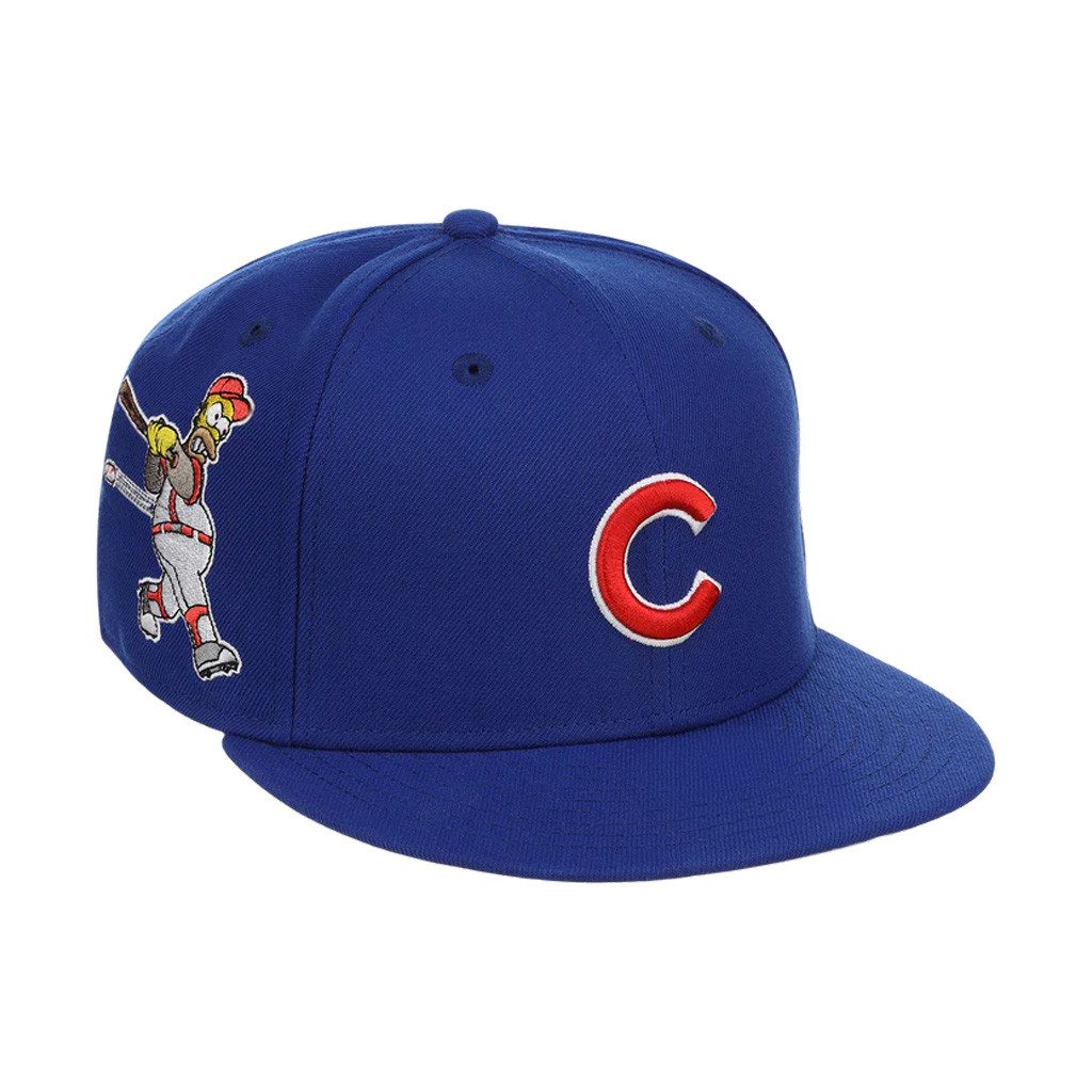 The Simpsons x Merch Chicago Cubs Simpsons Homer At The Bat Wonderbat Snapback Hat - Image 2