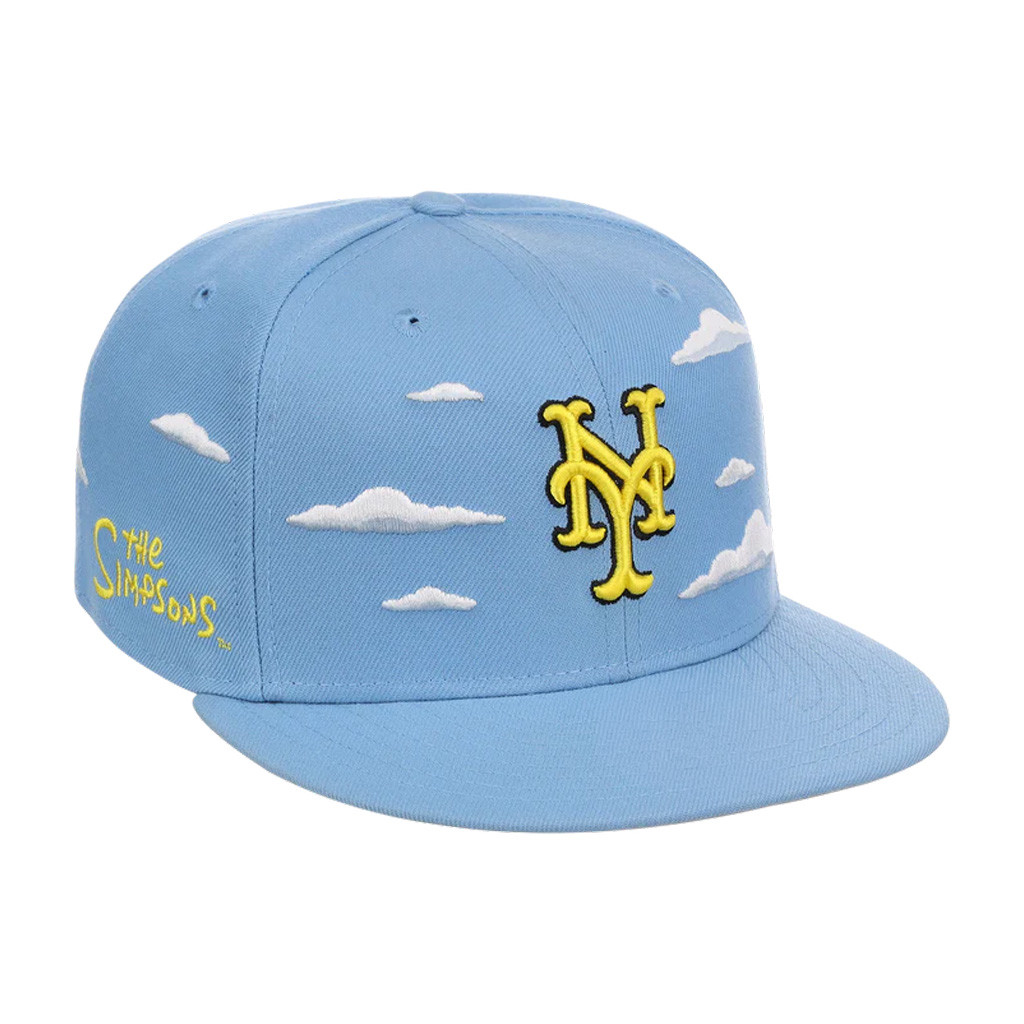 The Simpsons x Merch New York Mets Simpsons Clouds Snapback Hat Embroidered Mets Hat - Image 2