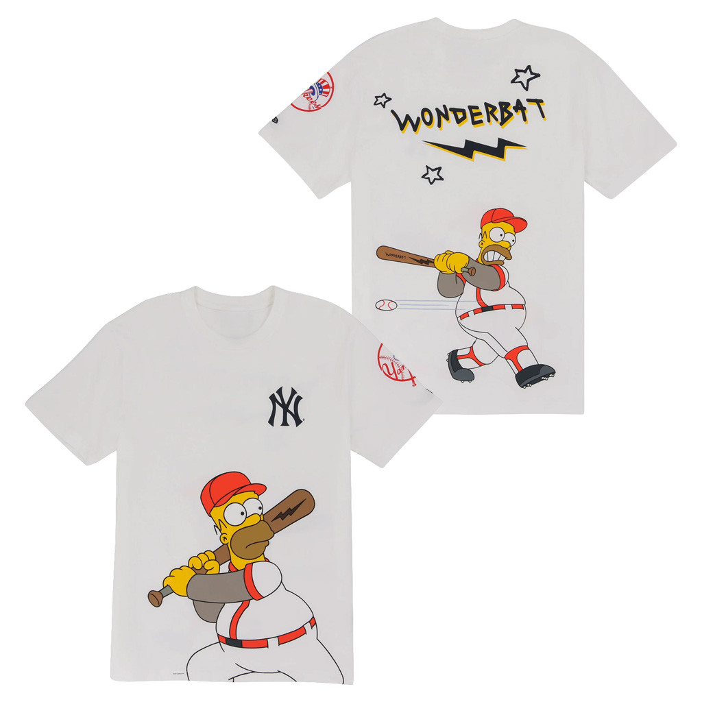 The Simpsons x Merch New York Yankees Simpsons Wonderbat Shirt Lids Simpsons Collections