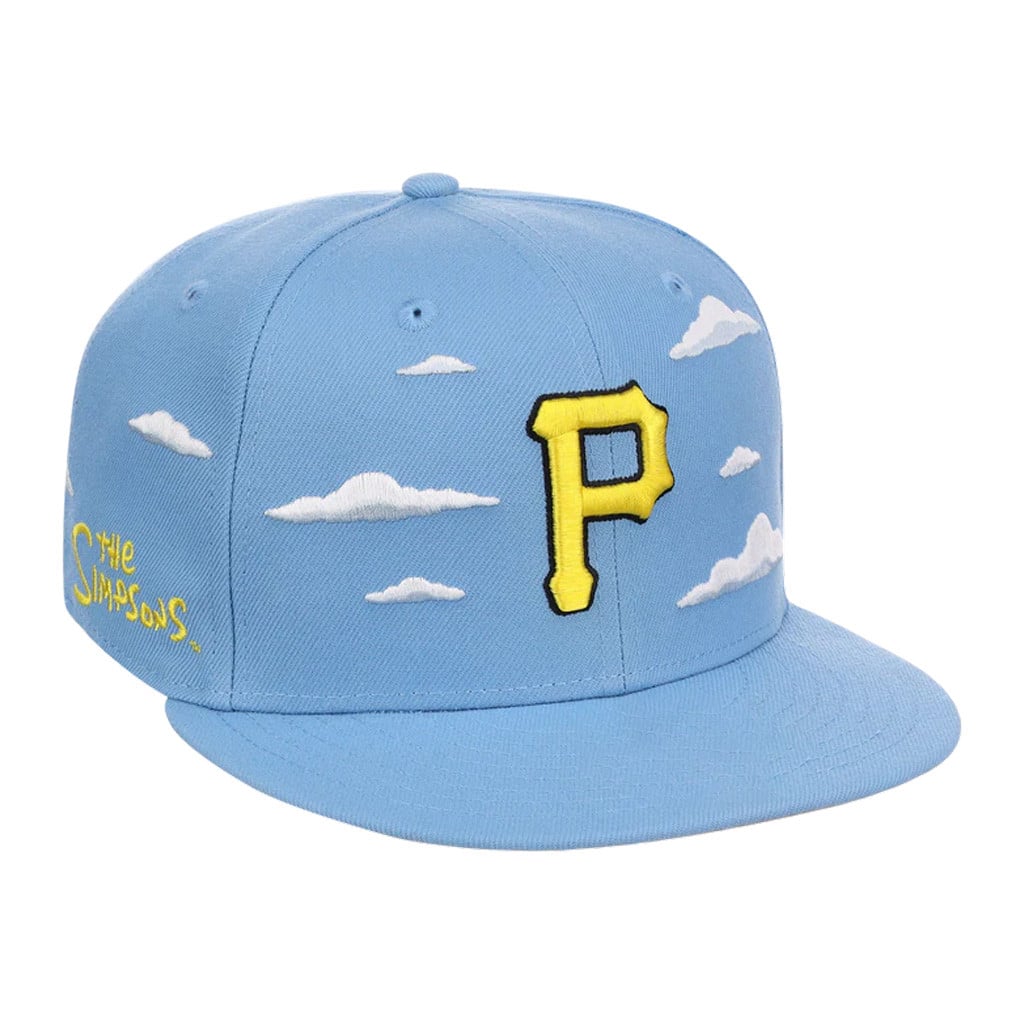The Simpsons x Merch Pittsburgh Pirates Simpsons Clouds Snapback Hat Embroidered