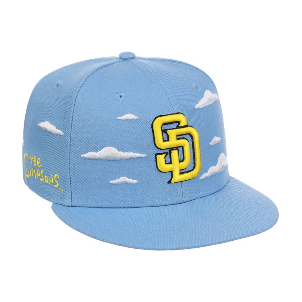The Simpsons x Merch San Diego Padres Simpsons Clouds Snapback Hat Embroidered Gifts