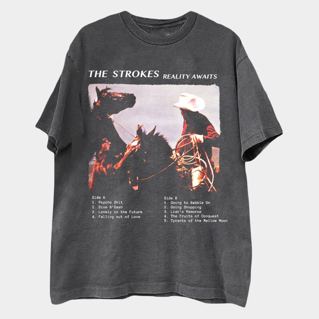 The Strokes Merch 2026 Reality Awaits Tracklist T-Shirt Gift Ideas For Rock Music Lovers