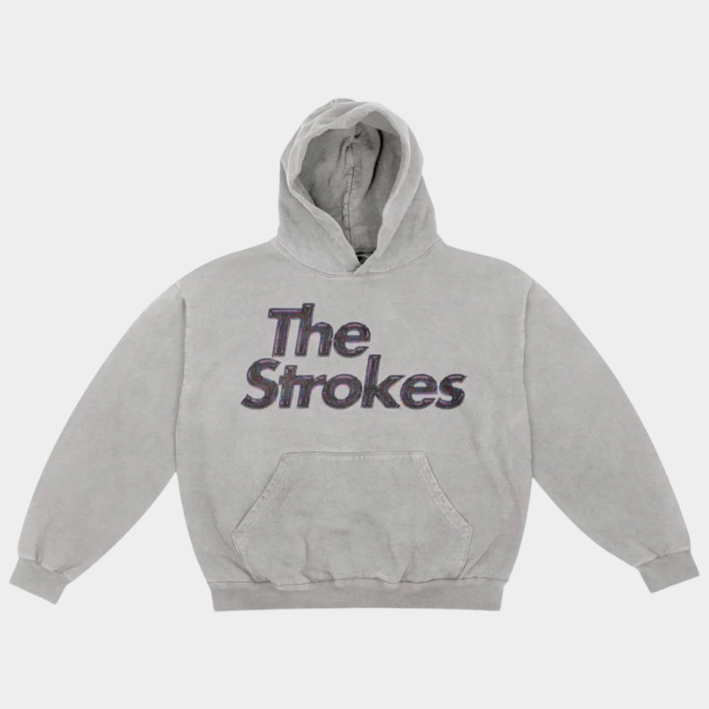 The Strokes Tour Merch 2026 The Strokes Oil Slick Logo Hoodie Gift For Rock Lover