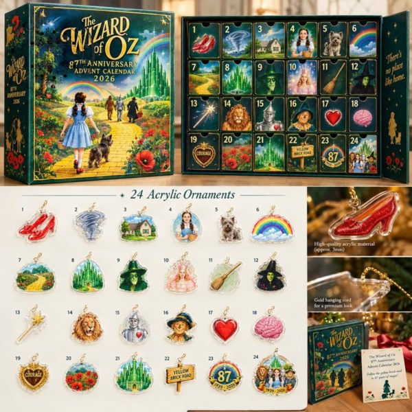 The Wizard Of Oz 87th Anniversary Advent Calendar 2026 Christmas Ornaments Xmas Tree Decor - Image 2