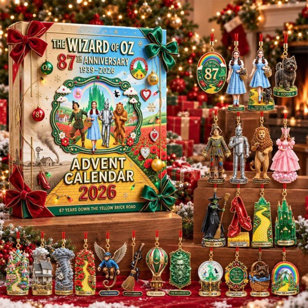 The Wizard Of Oz 87th Anniversary Advent Calendar 2026 Christmas Tree Ornaments Gift For BFF - Image 2