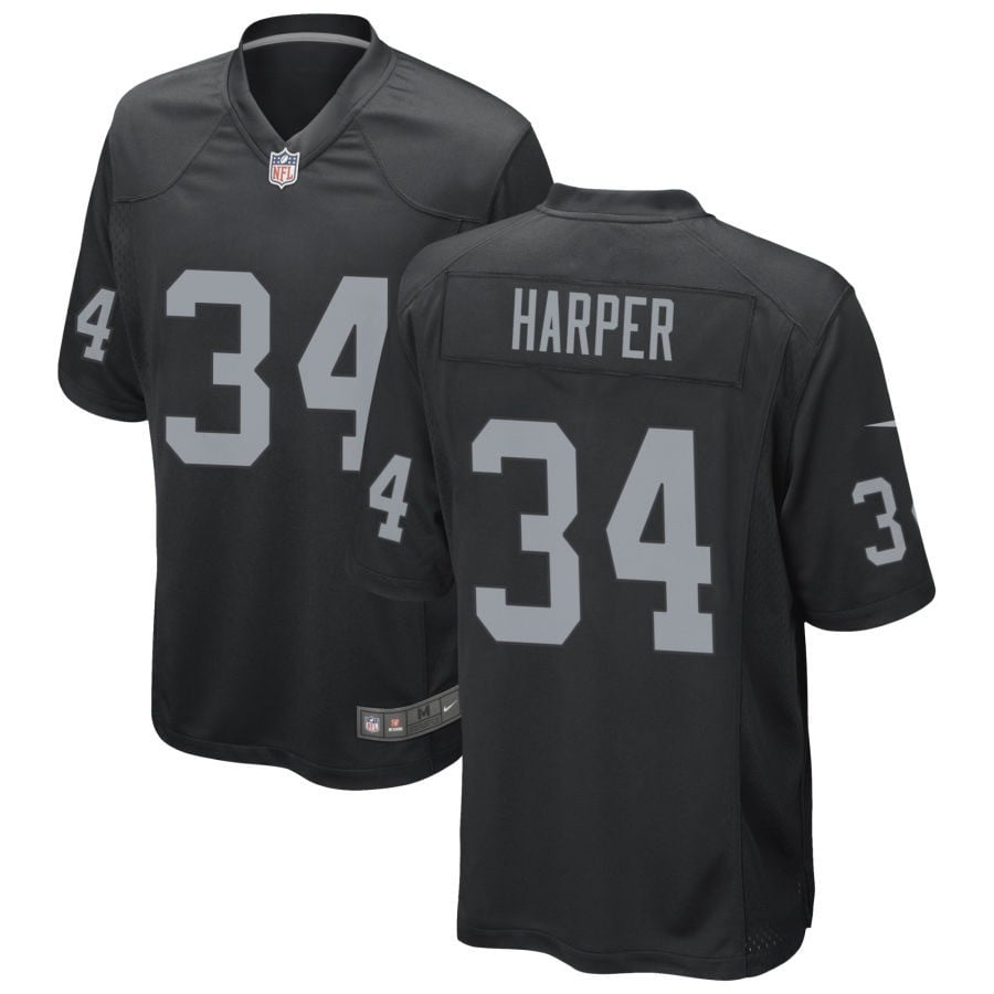 Thomas Harper Las Vegas Raiders 2025 Game Jersey - Black