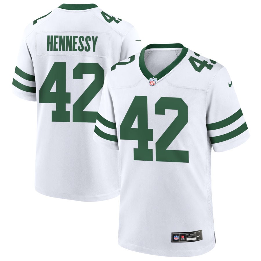 Thomas Hennessy New York Jets 2025 Game Jersey - Legacy White