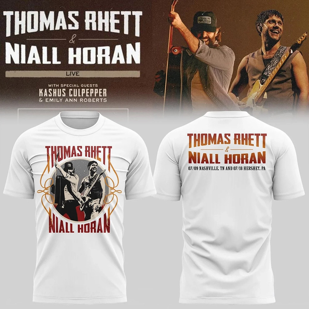 Thomas Rhett And Niall Horan Merch 2026 The Soundtrack To Life Tour Shirt Music Fan Gear