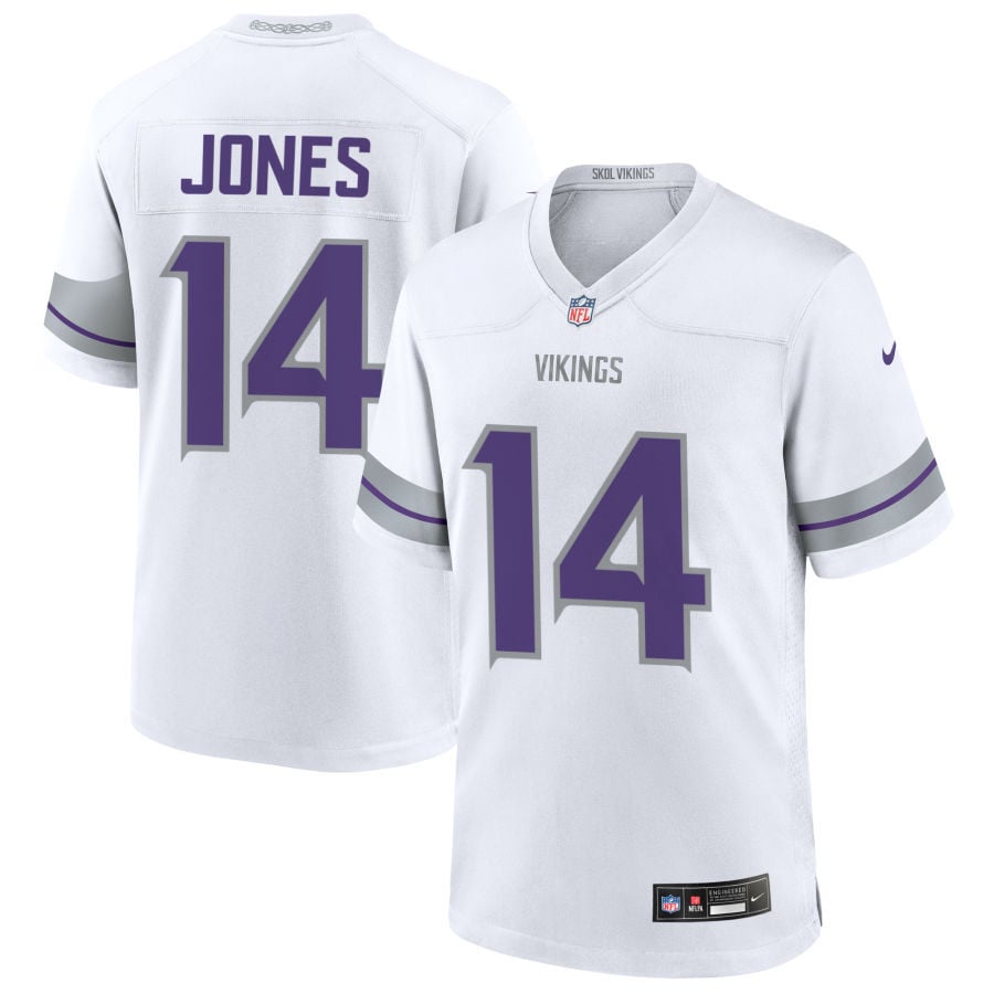 Tim Jones Minnesota Vikings 2025 Alternate Game Jersey - White