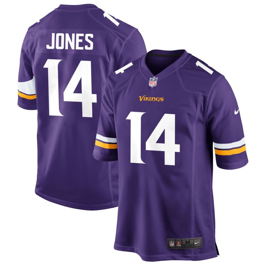 Tim Jones Minnesota Vikings 2025 Game Jersey - Purple