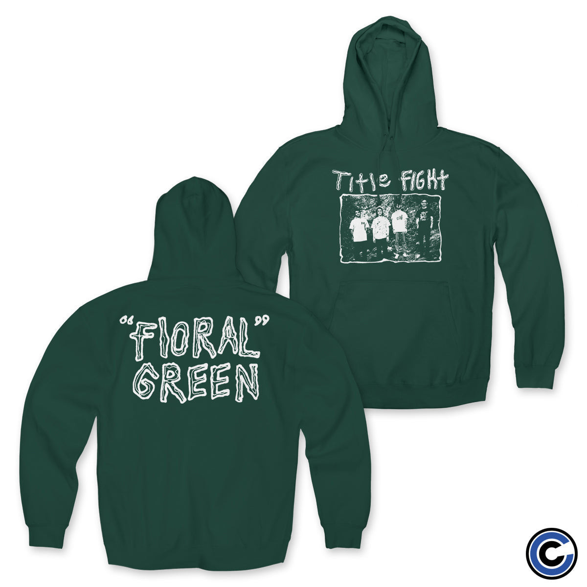 Title Fight Merch Floral Photo Hoodie Title Fight Hoodie