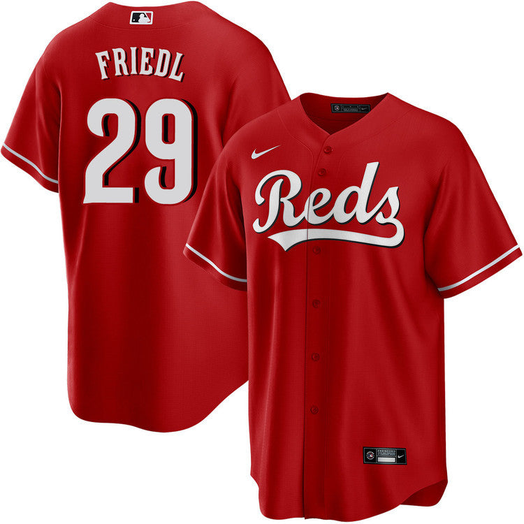 TJ Friedl Cincinnati Reds 2025 Alternate Jersey - Red