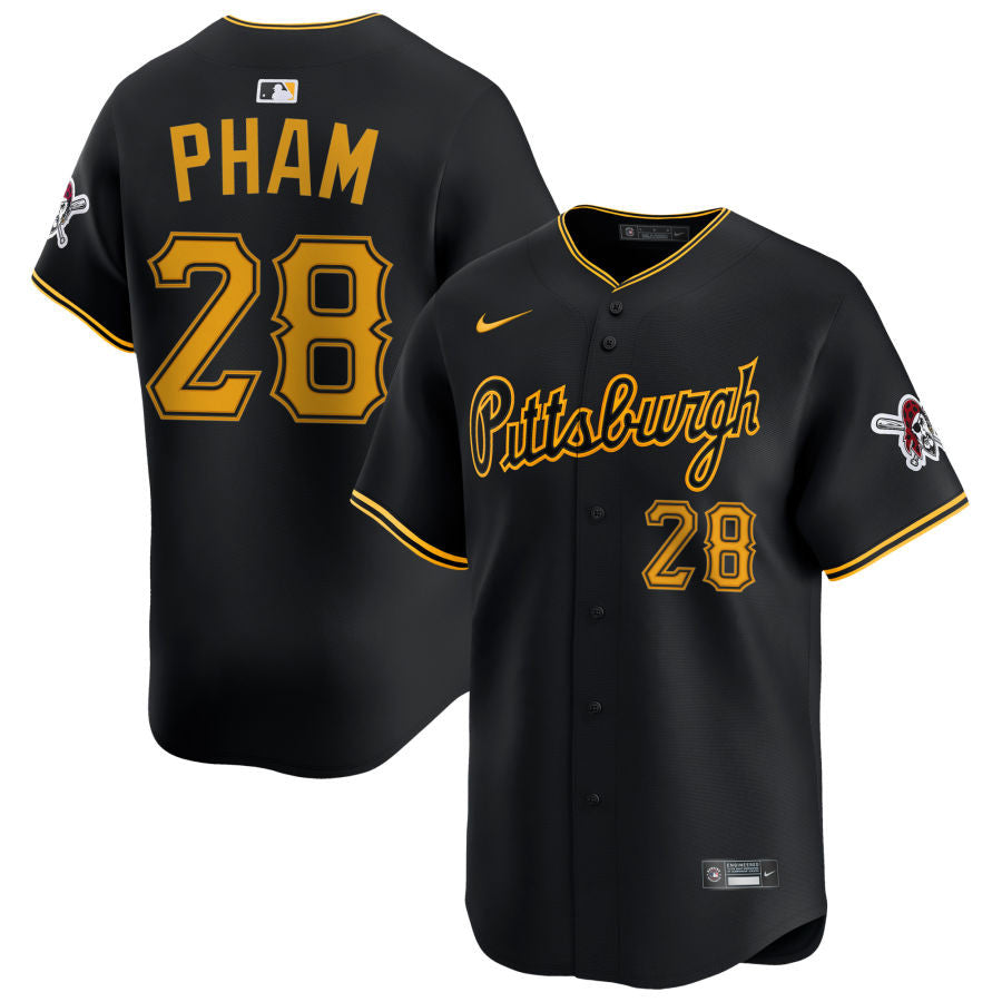 Tommy Pham Pittsburgh Pirates 2025 Alternate Limited Jersey - Black