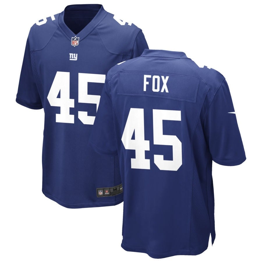 Tomon Fox New York Giants 2025 Game Jersey - Royal