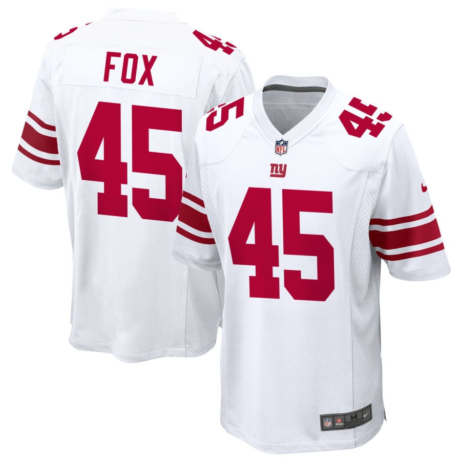Tomon Fox New York Giants 2025 Game Jersey - White