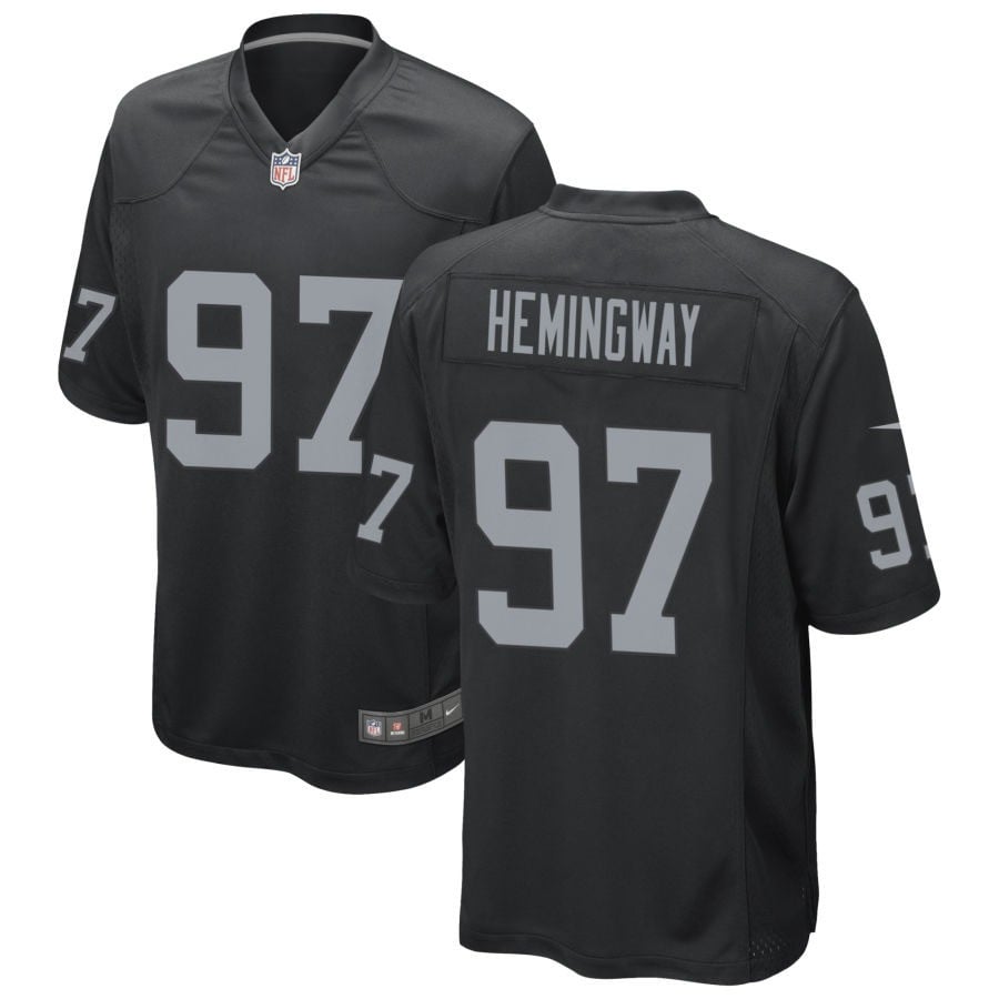 Tonka Hemingway Las Vegas Raiders 2025 Game Jersey - Black