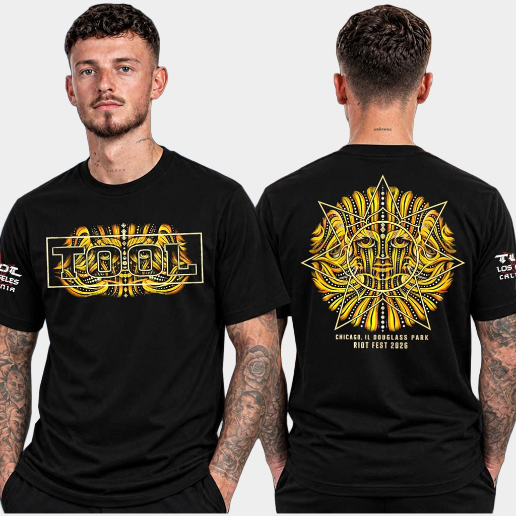Tool Band Merch Riot Fest 2026 Event T-Shirt Golden Sun Shirt Present For Music Lovers
