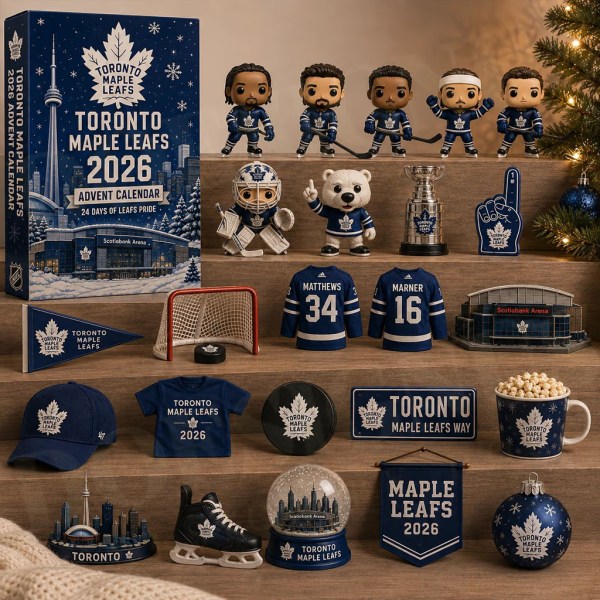 Toronto Maple Leafs 2026 Advent Calendar Christmas Tree Ornaments Leafs Merch Hockey Fans Gift - Image 2