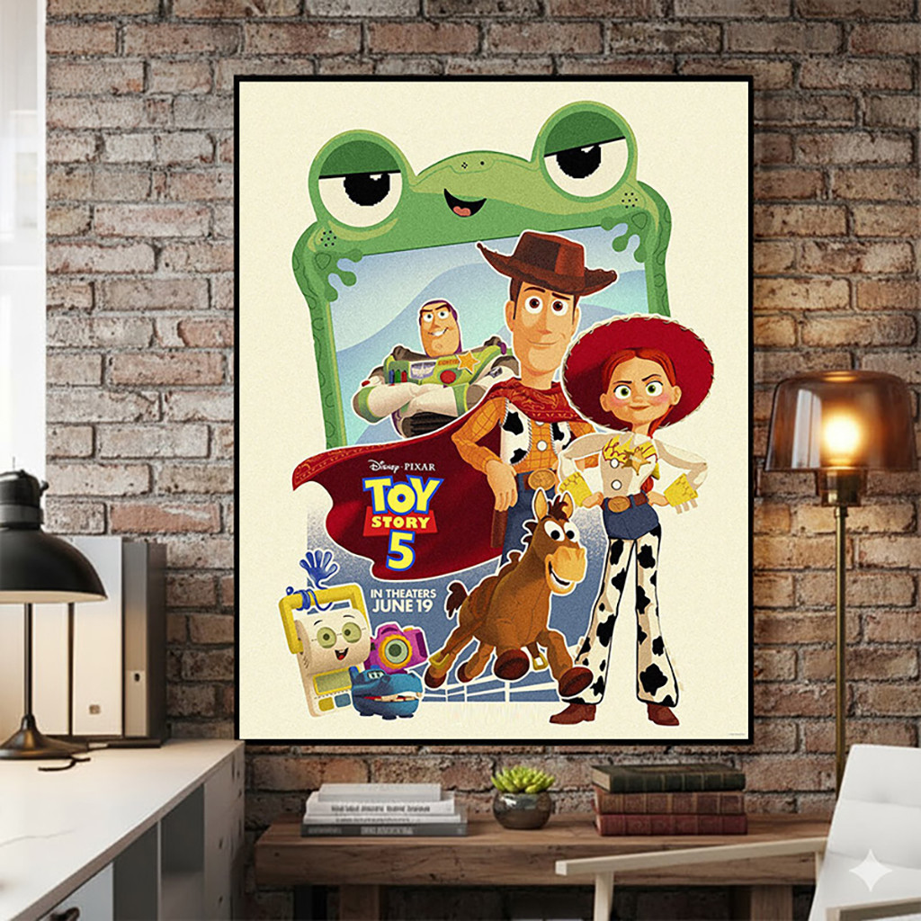 Toy Story 5 New Film In Theaters June 19 2026 Poster Toy Story 5 Merch Gifts For Son