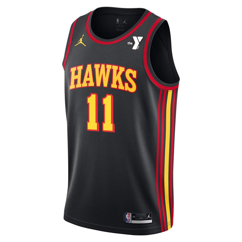 Trae Young Atlanta Hawks 2025 Statement Edition Swingman Jersey - Black 1 Trae Young Atlanta Hawks 2025 Statement Edition Swingman Jersey - Black