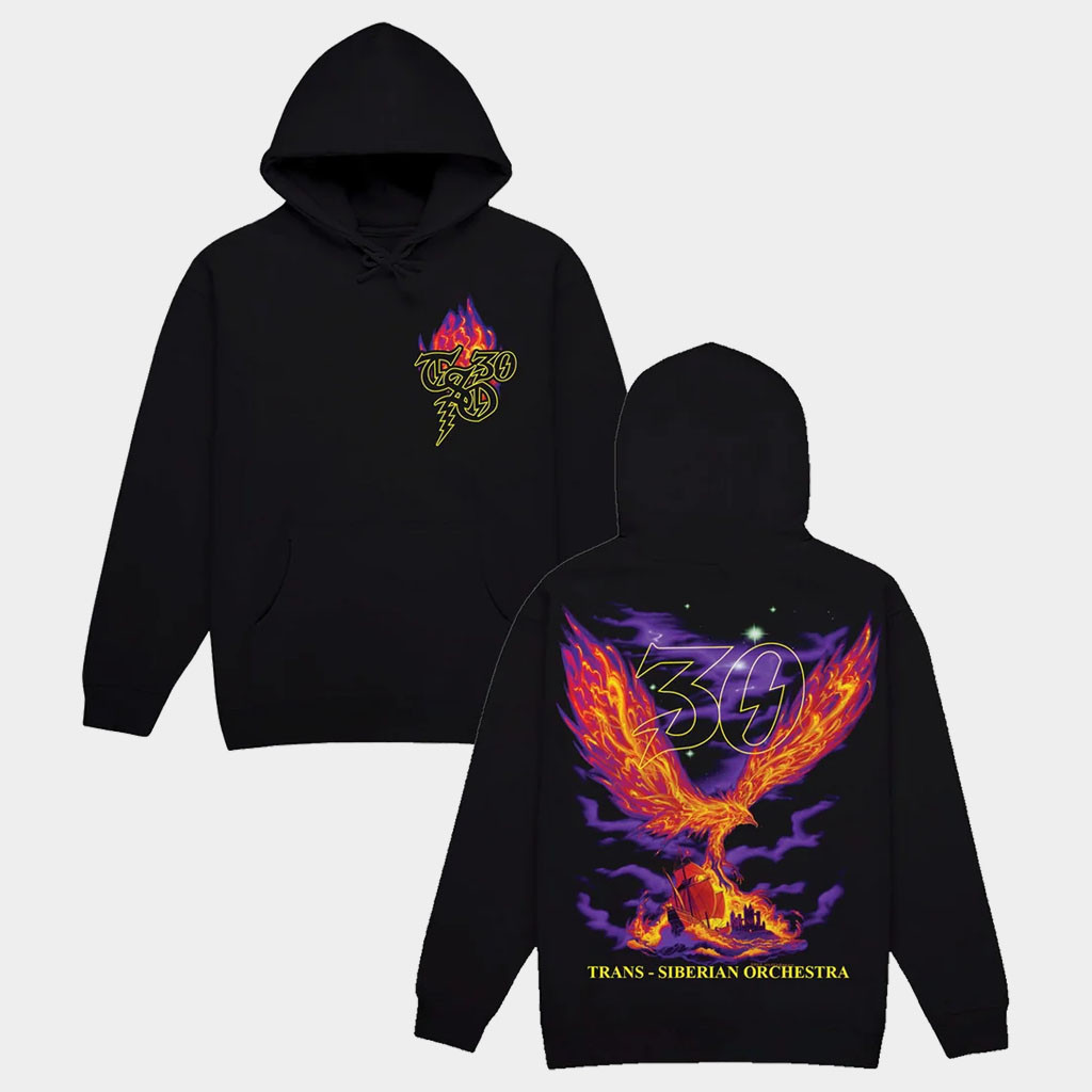 Trans-Siberian Orchestra Merch 2026 30th Anniversary Phoenix Hoodie Gift For Heavy Metal Fans