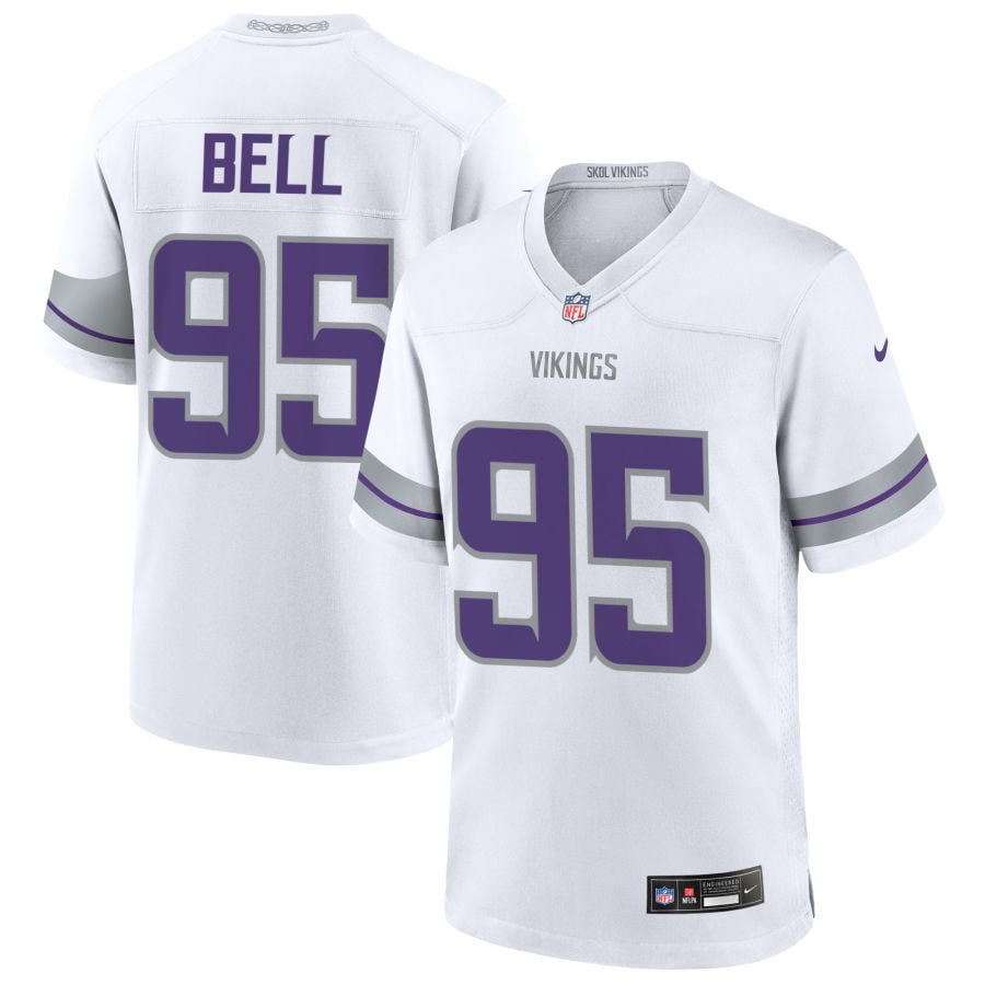 Travis Bell Minnesota Vikings 2025 Alternate Game Jersey - White