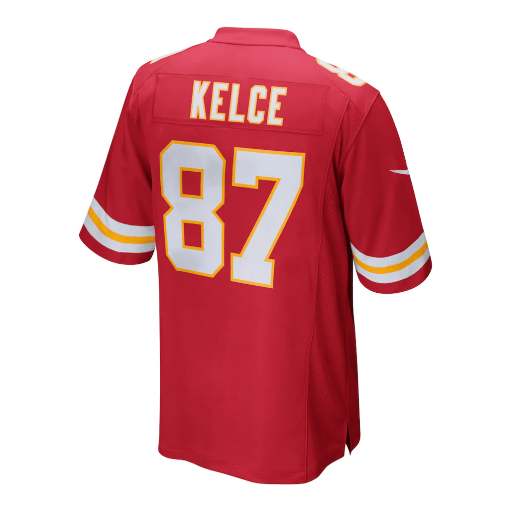 Travis Kelce Kansas City Chiefs 2025 Pro Bowl Patch Game Men Jersey - Red - Image 3