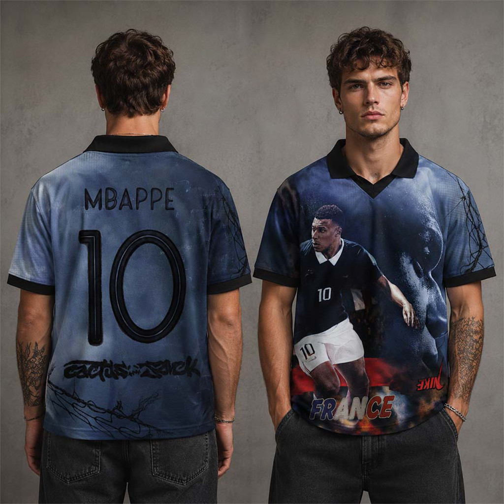 Travis Scott Cactus Jack X Athletes Series Mbappe #10 Retro Jersey Kylian Mbappe Merch Fan Gift