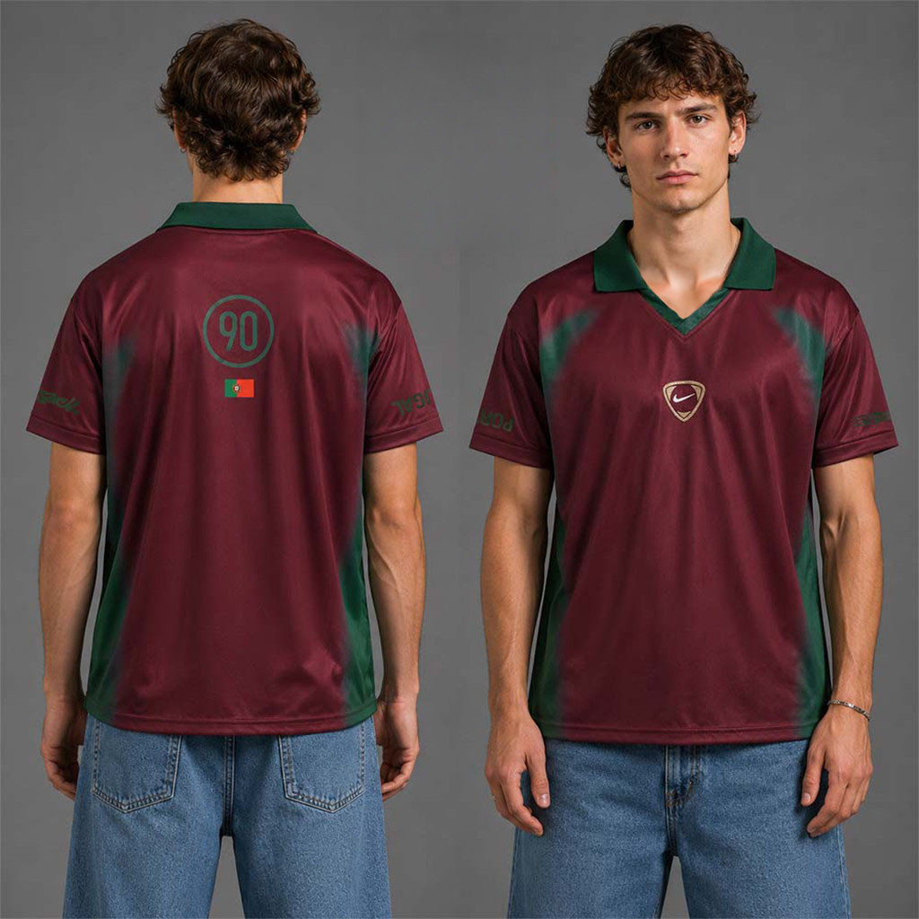 Travis Scott Cactus Jack X FIFA World Cup 2026 Portugal Total 90 Retro Jersey Fan Merch Men's