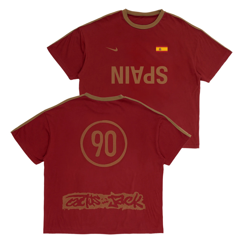 Travis Scott Merch 2026 CJ X Spain Total 90 T-Shirt Travis Scott World Cup Merch Gift For Fans