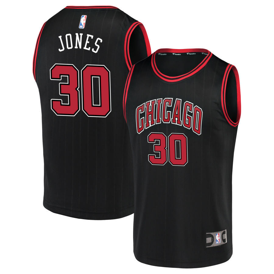 Tre Jones Chicago Bulls 2025 Statement Edition Jersey - Black