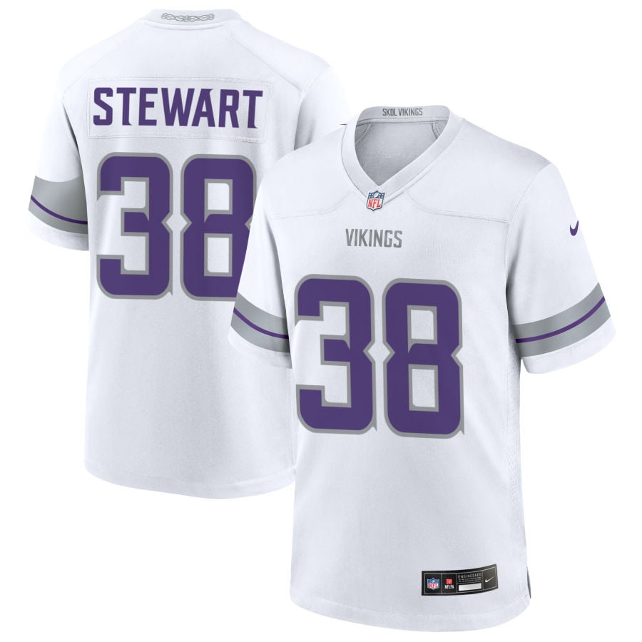 Tre Stewart Minnesota Vikings 2025 Alternate Game Jersey - White
