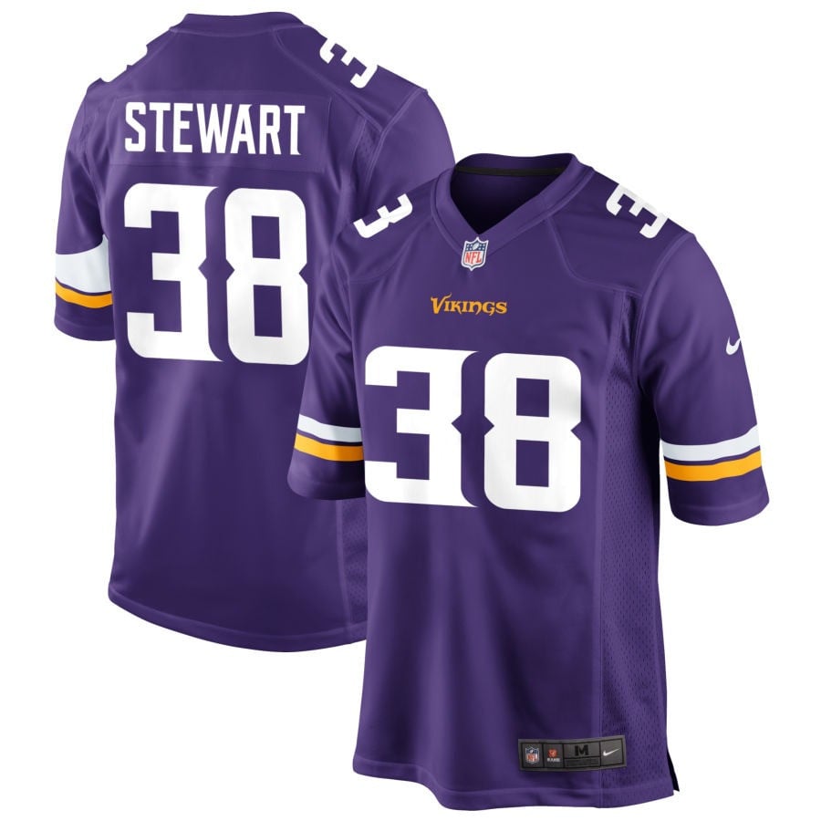 Tre Stewart Minnesota Vikings 2025 Game Jersey - Purple