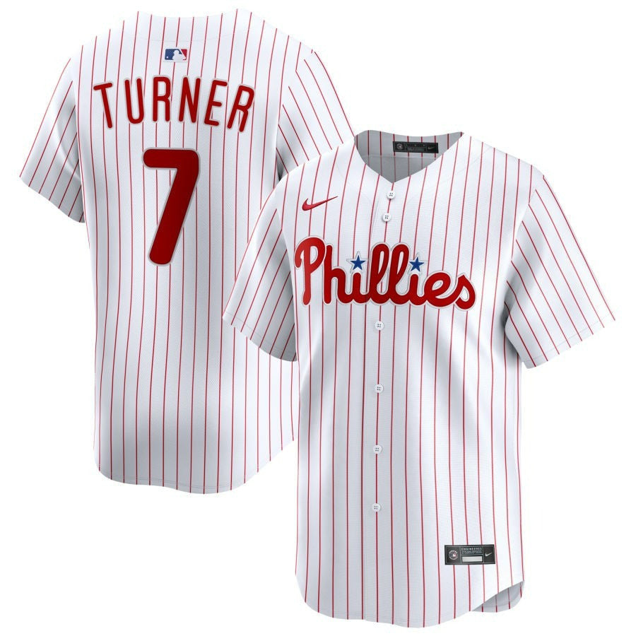 Trea Turner Philadelphia Phillies 2025 Home Limited Jersey - White