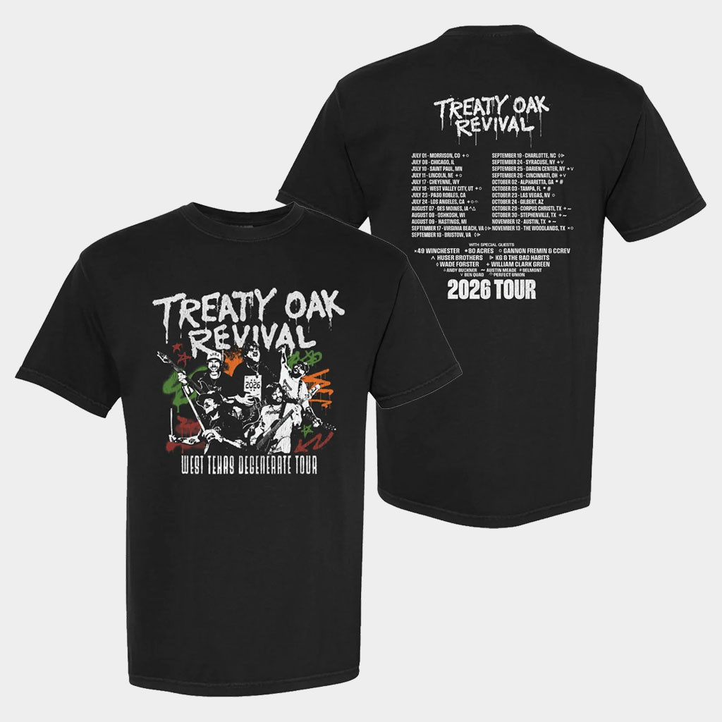 Treaty Oak Revival Merch Treaty Oak Revival 2026 Tour T-Shirt Leg 2 Shirt Gift For Rock Fans
