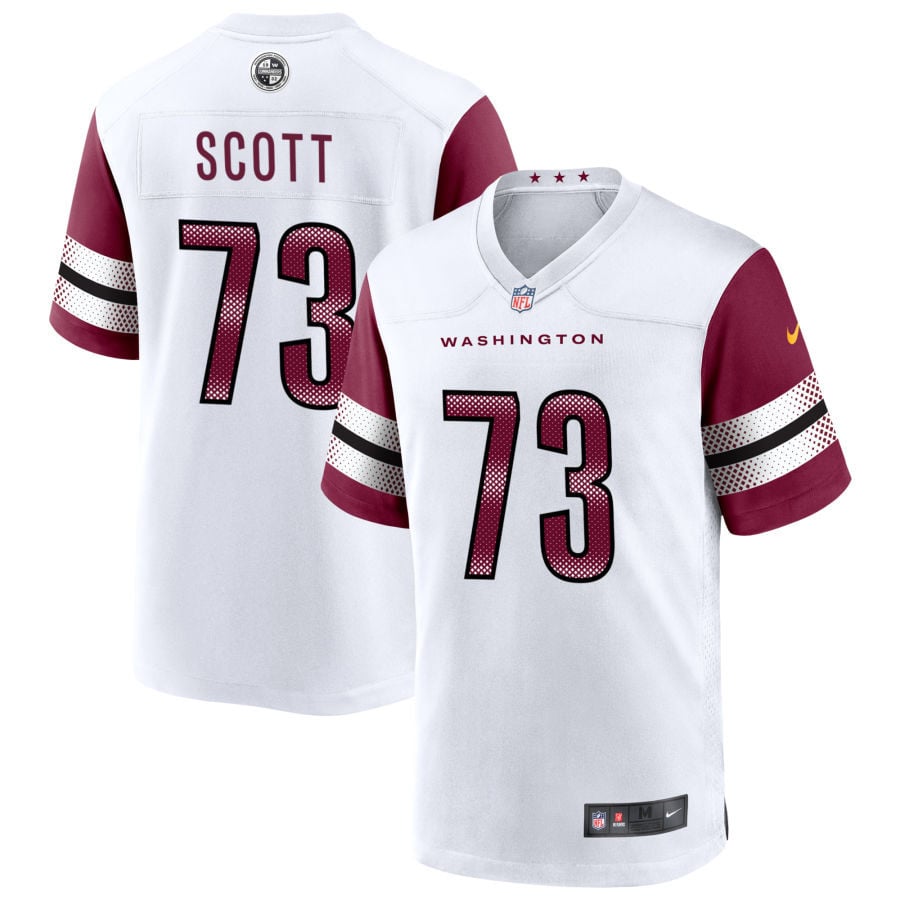 Trent Scott Washington Commanders 2025 Game Player Jersey - White