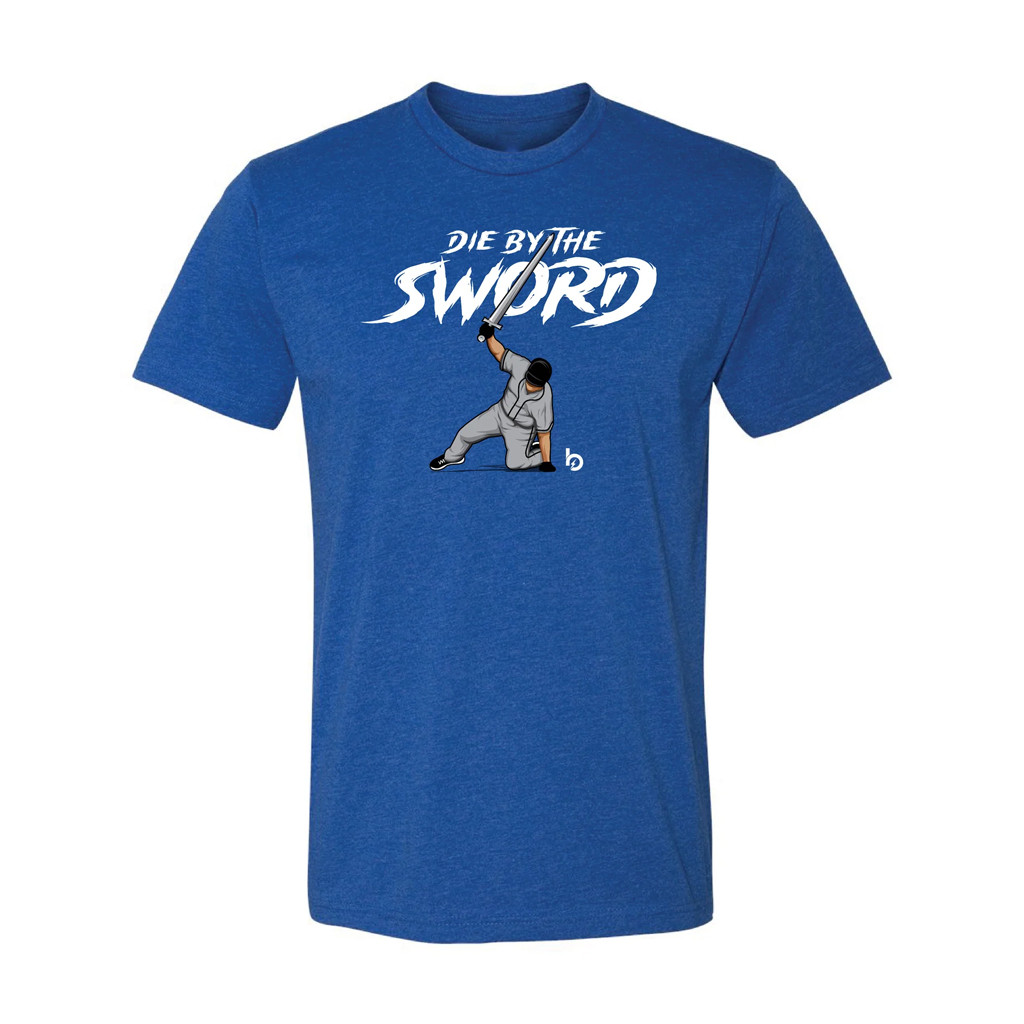 Trevor Bauer Merch 2026 Die By The Sword T-Shirt Trevor Bauer Shirt Gifts For Baseball Lover