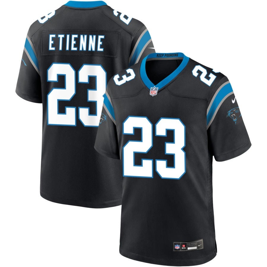 Trevor Etienne Carolina Panthers 2025 Game Jersey - Black