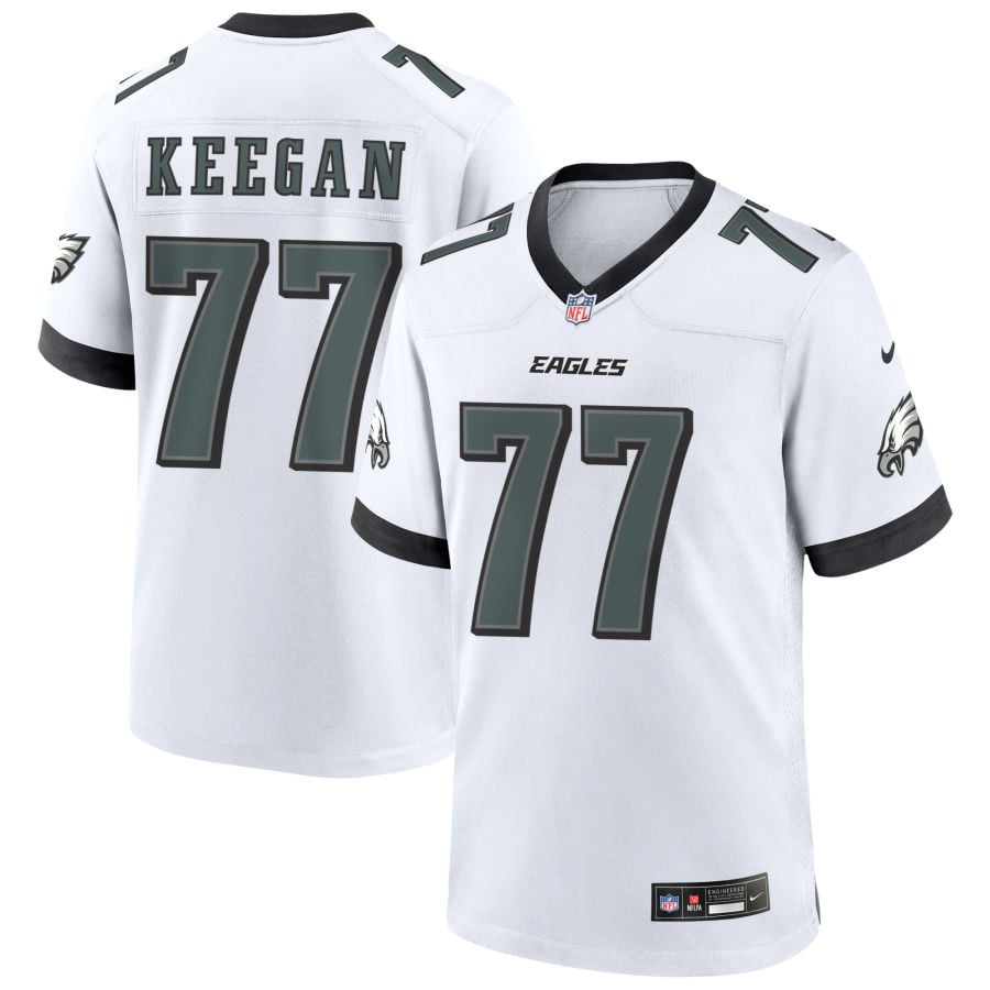 Trevor Keegan Philadelphia Eagles 2025 Game Jersey - White