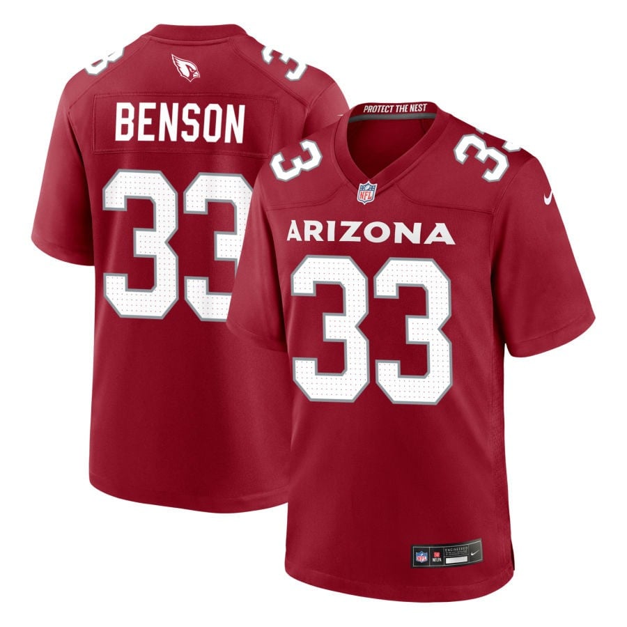 Trey Benson Arizona Cardinals 2025 Game Jersey - Cardinal