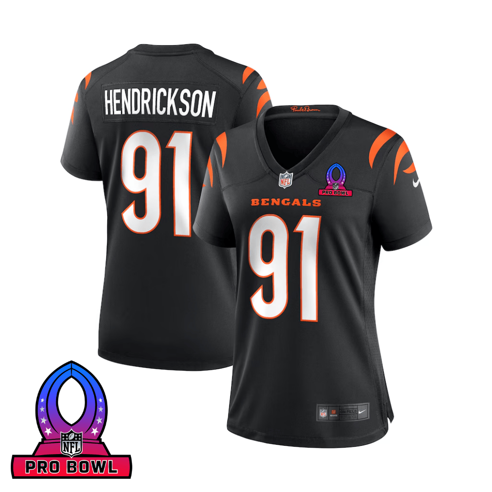 Trey Hendrickson Cincinnati Bengals 2025 Pro Bowl Patch Game Jersey - Black