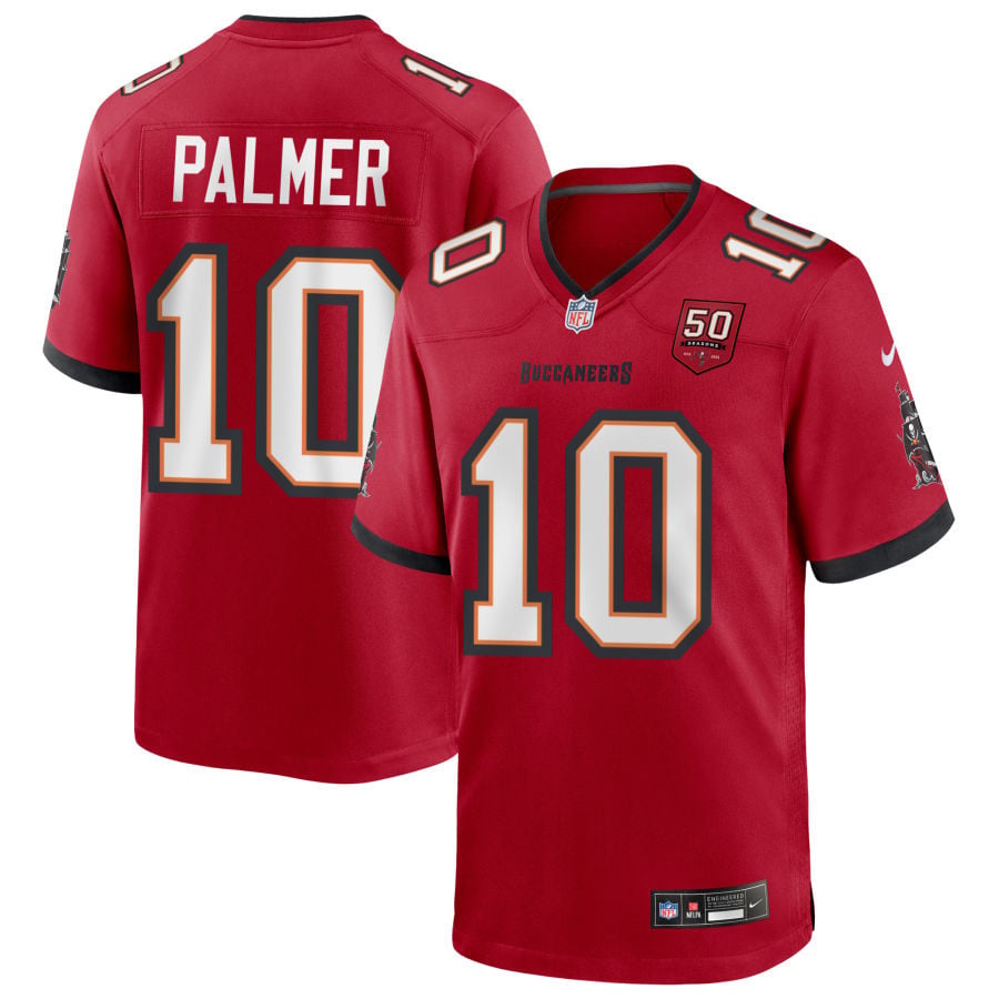 Trey Palmer Tampa Bay Buccaneers 2025 50th Season Game Jersey - Red