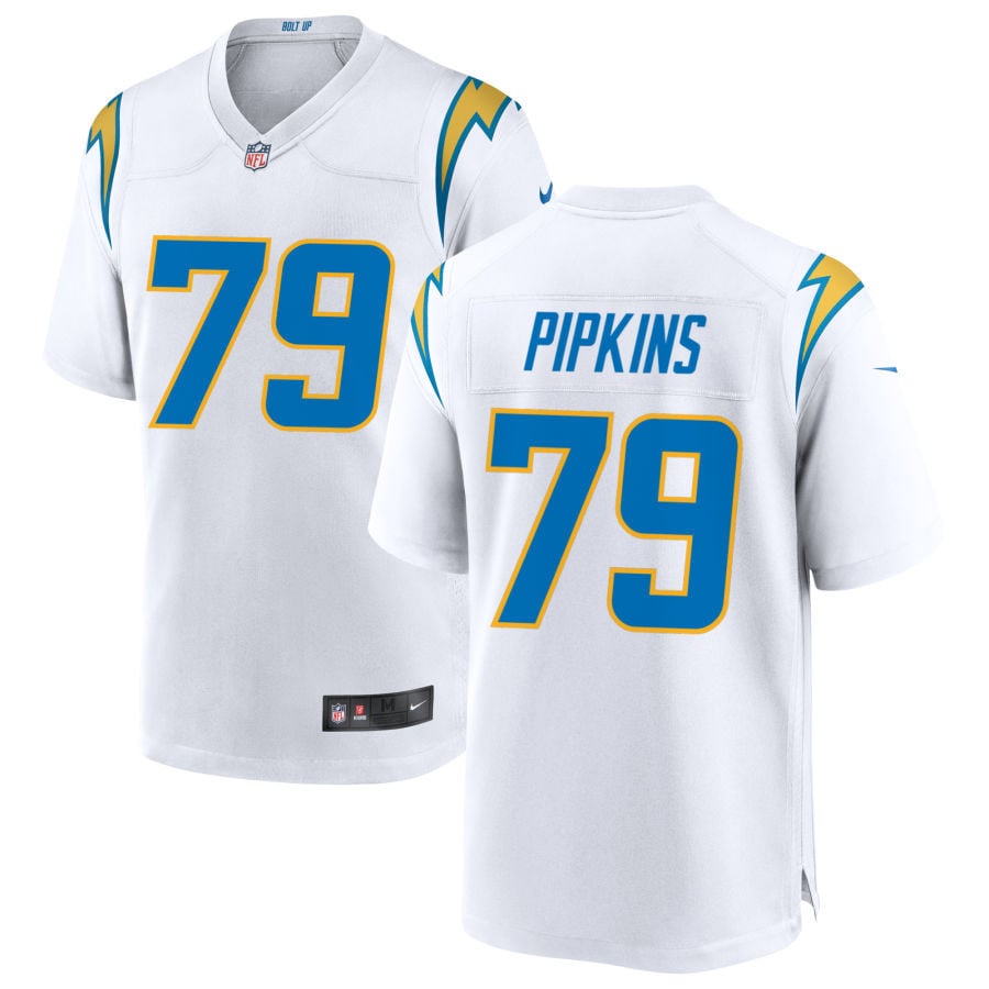 Trey Pipkins Los Angeles Chargers 2025 Game Jersey - White