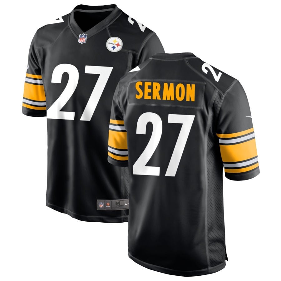 Trey Sermon Pittsburgh Steelers 2025 Game Jersey - Black