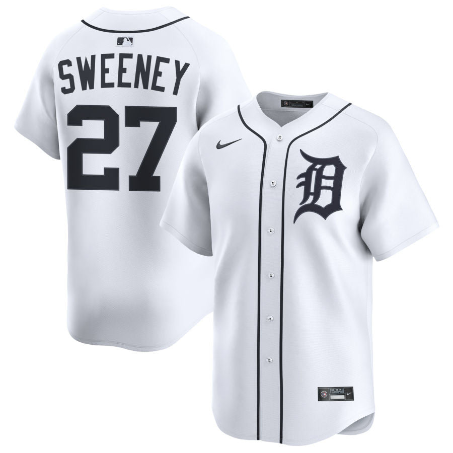 Trey Sweeney Detroit Tigers 2025 Home Limited Jersey - White