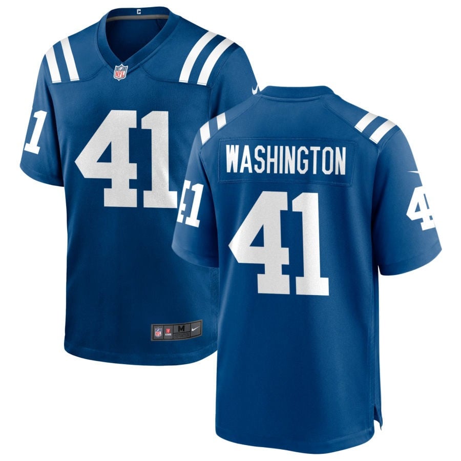 Trey Washington Indianapolis Colts 2025 Game Jersey - Royal