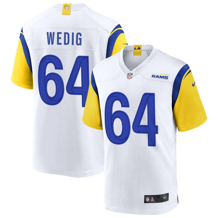 Trey Wedig Los Angeles Rams 2025 Alternate Jersey - White